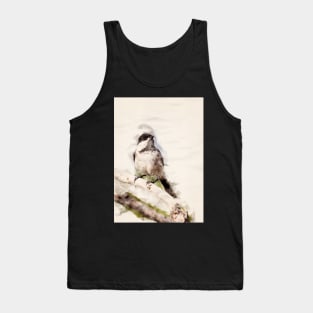 Tree Swallow in Watercolor Tank Top